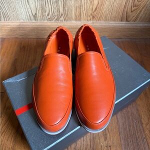 Prada leather sneaker / loafers / slip-ins